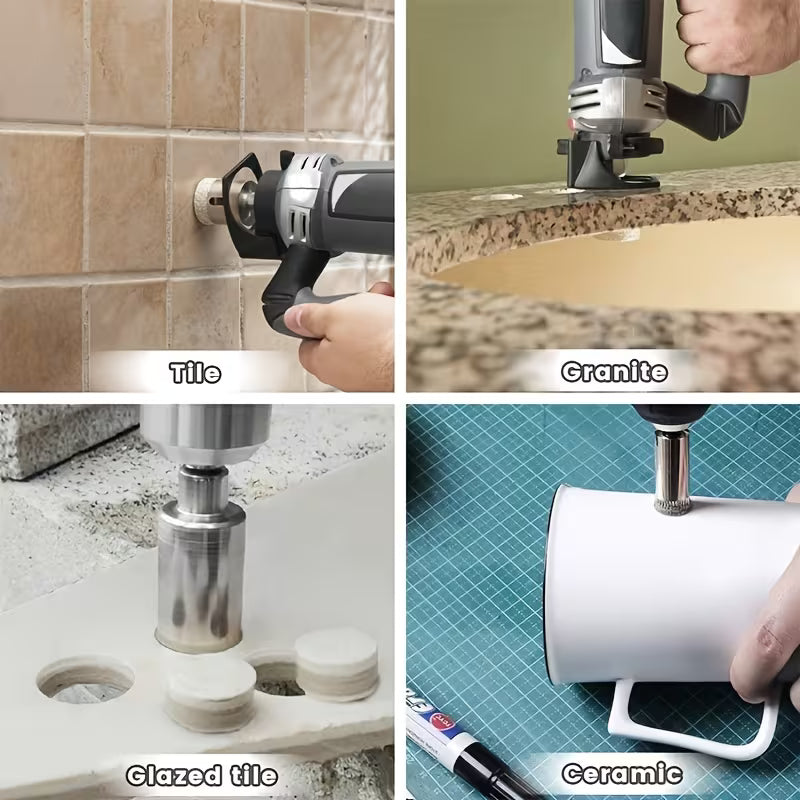 10-Teiliges Diamant/Lochbohrer Set