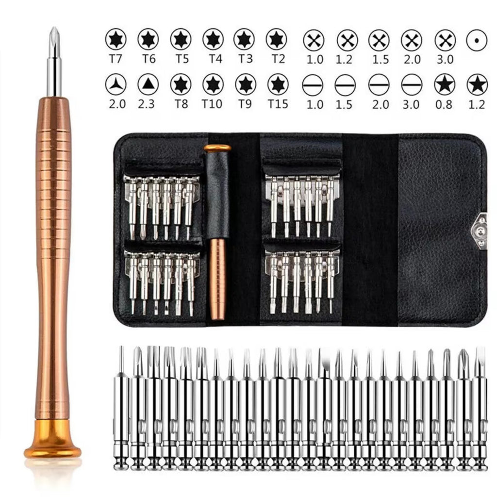25-Teiliges Feinmechaniker Werkzeugset Handy/Brille/Uhr Reparatur