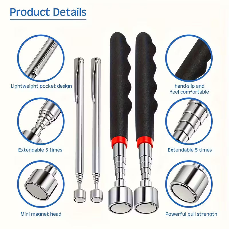 4-Teiliges 3in1 Teleskop Magnet Set